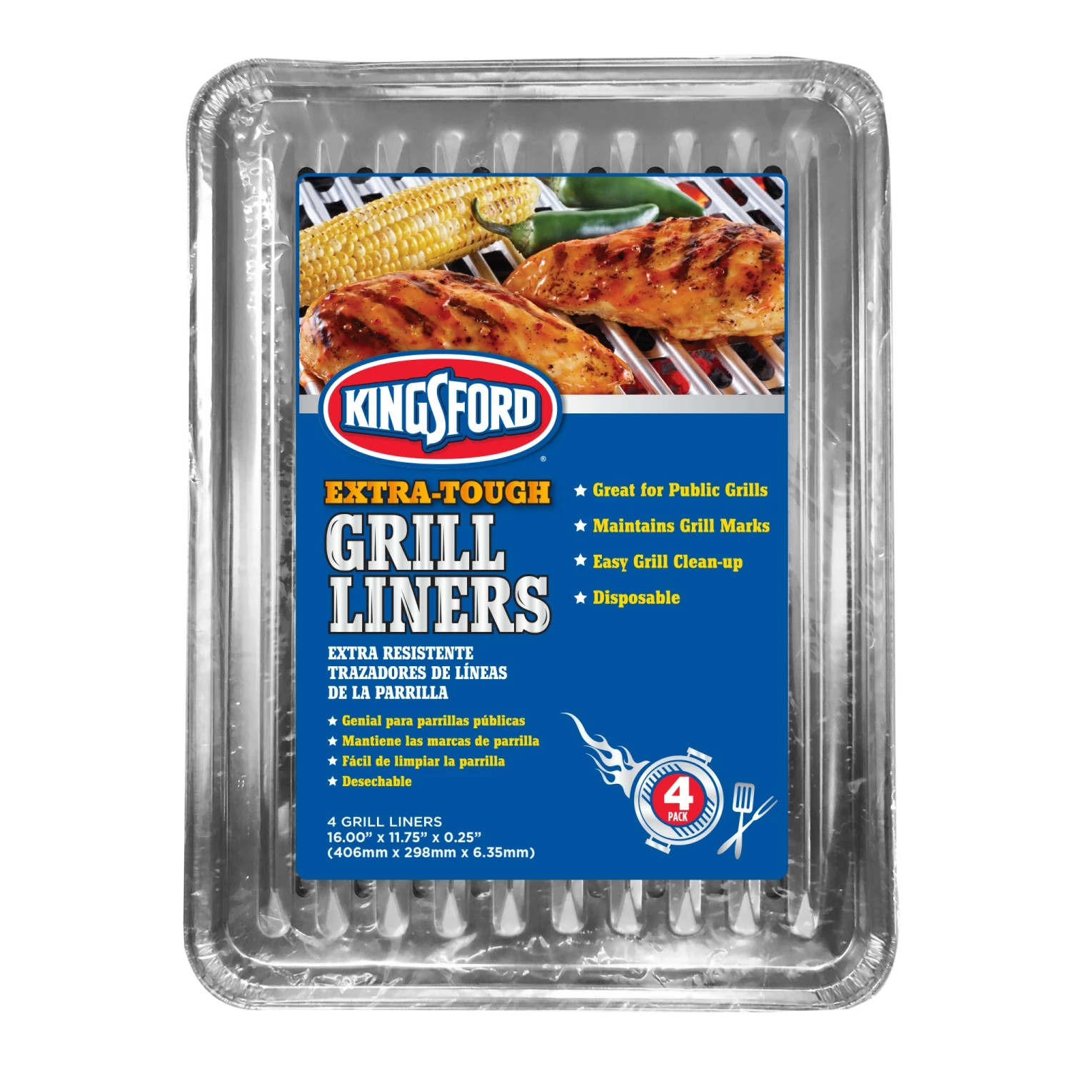 Kingsford Grilling Tools & Accessories Kinsgford Aluminum Non-Stick Grate Liner 1 Kingsford Grilling Tools & Accessories Kinsgford Aluminum Non-Stick Grate Liner