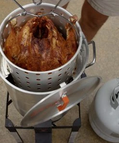 LoCo COOKERS Turkey Fryers, Cookers, & Pots 30-Quart 20-lb. Cylinder Electronic Ignition Gas Turkey Fryer Turkey Fryer -Mmaster Outlet Shop 17775040 scaled