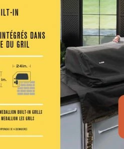 Char-Broil Grilling Tools & Accessories 4 Burner Medallion 30-in W x 21-in H Black Built-In Gas Grill Cover 5 Char-Broil Grilling Tools & Accessories 4 Burner Medallion 30-in W x 21-in H Black Built-In Gas Grill Cover -Mmaster Outlet Shop 18147933