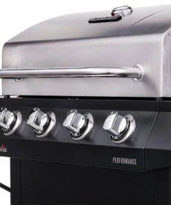 Char-Broil Grills Performance Black 4-Burner Liquid Propane Gas Grill with 1 Side Burner -Mmaster Outlet Shop 18385836