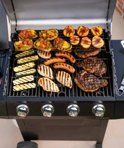 Char-Broil Grills Performance Black 4-Burner Liquid Propane Gas Grill with 1 Side Burner -Mmaster Outlet Shop 18385839