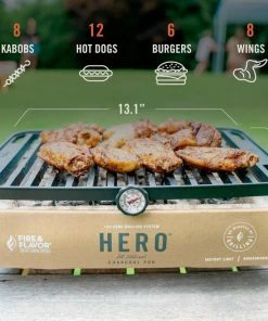 Fire & Flavor Grills Hero Black Charcoal Grill -Mmaster Outlet Shop 42131454