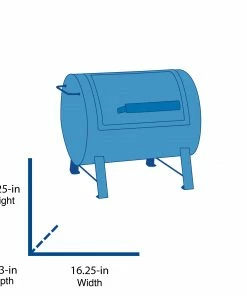 Mr. Bar-B-Q Grills Portable charcoal grill 206-sq in Black/Porcelain Coated Portable Charcoal Grill -Mmaster Outlet Shop 42473440 scaled