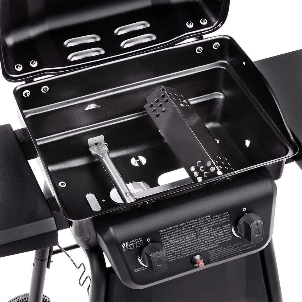 American Gourmet Grills Black 2-Burner Liquid Propane Gas Grill 3 American Gourmet Grills Black 2-Burner Liquid Propane Gas Grill - Image 3