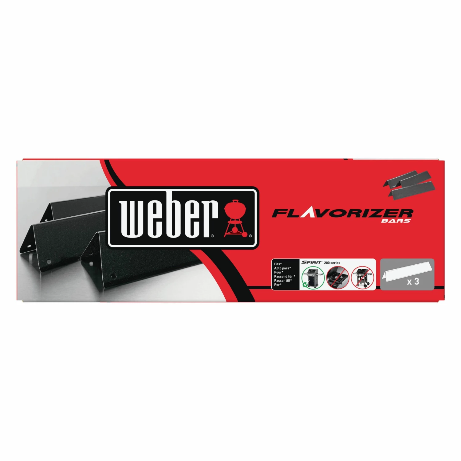 Weber Grill Replacement Parts 3-Pack Porcelain-Coated Steel Heat Plate 3 Weber Grill Replacement Parts 3-Pack Porcelain-Coated Steel Heat Plate - Image 3