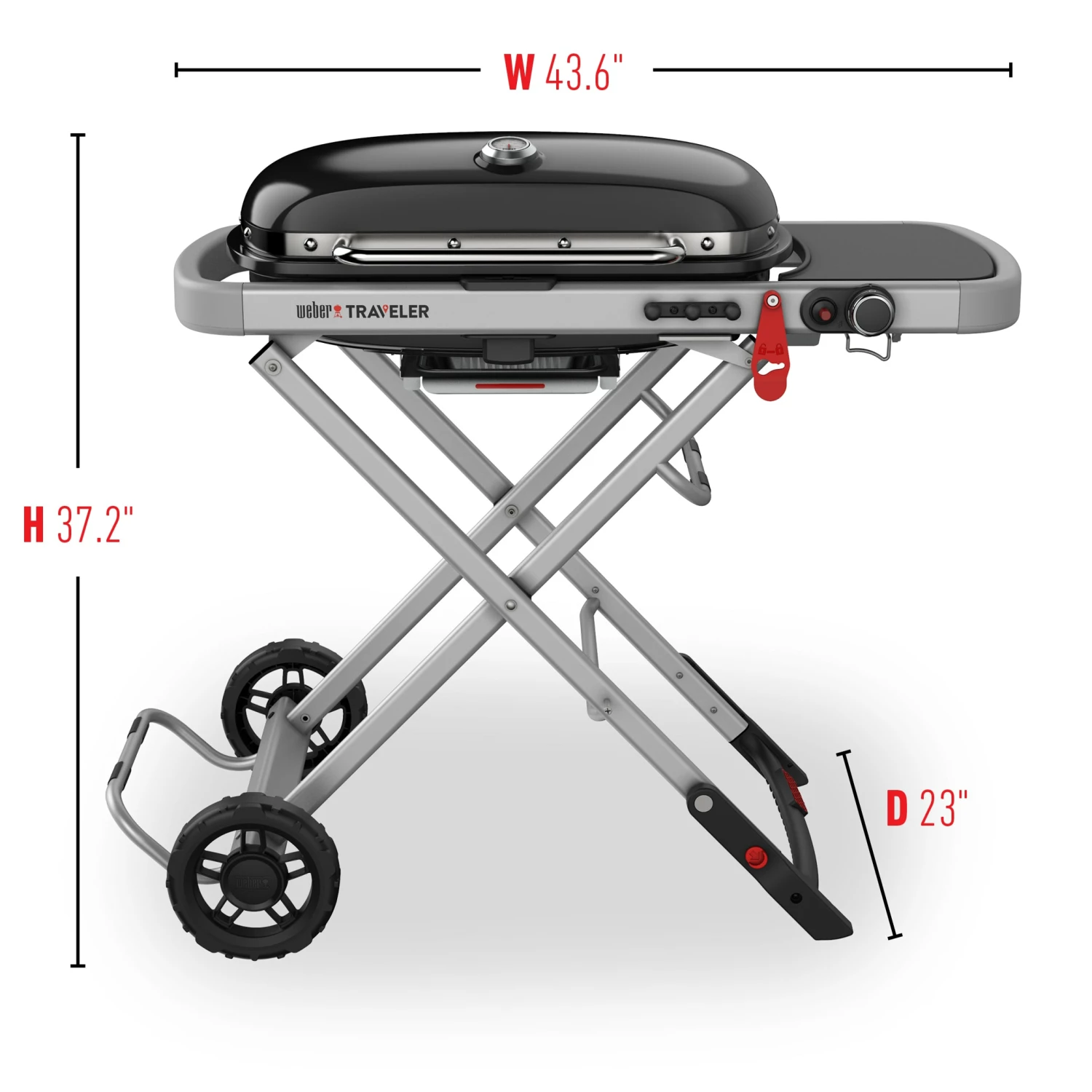 Weber Grills Traveler Portable Gas Grill 8 Weber Grills Traveler Portable Gas Grill - Image 8