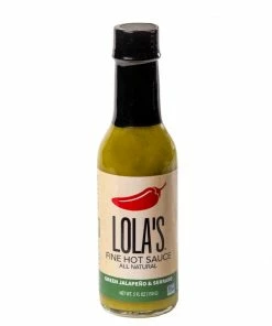 Lola's Fine Hot Sauce Grilling Tools & Accessories 5-oz Green Jalapeno and Serrano Hot Sauce