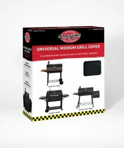 Char-Griller Grilling Tools & Accessories 65-in W x 49-in H Black Charcoal Grill Cover -Mmaster Outlet Shop 42727562