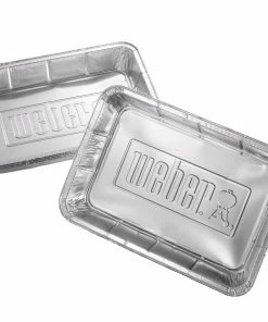 Weber Grilling Tools & Accessories 10-Pack 13.125-in L x 9.125-in W Disposable Aluminum Foil Grill Drip Pan -Mmaster Outlet Shop 42733931 scaled