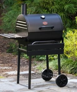Char-Griller Grills 23-in W Black Barrel Charcoal Grill -Mmaster Outlet Shop 43062518