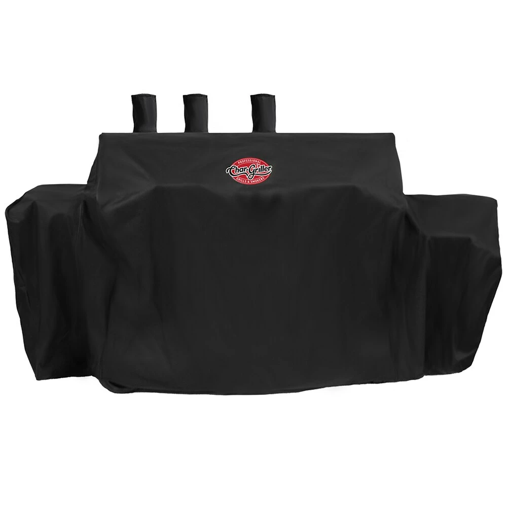 Char-Griller Grilling Tools & Accessories Duo Grill Cover 62-in W x 50-in H Black Gas Grill Cover 3 Char-Griller Grilling Tools & Accessories Duo Grill Cover 62-in W x 50-in H Black Gas Grill Cover - Image 3