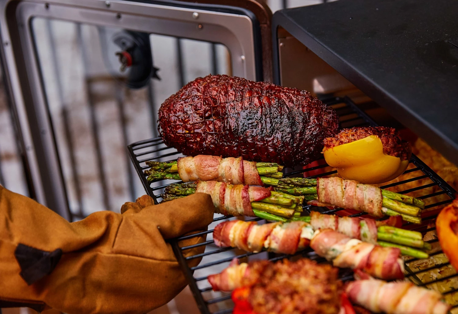 Pit Boss Grilling Tools & Accessories Brown Leather Grill Gloves 2 Pit Boss Grilling Tools & Accessories Brown Leather Grill Gloves - Image 2