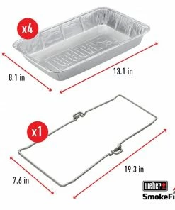 Weber Grilling Tools & Accessories SmokeFire 1.28-in x 7.62-in W Disposable Aluminum Grill Drip Pan 14 Weber Grilling Tools & Accessories SmokeFire 1.28-in x 7.62-in W Disposable Aluminum Grill Drip Pan -Mmaster Outlet Shop 43202568