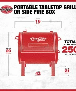 Char-Griller Grills 2-in-1 250-sq in Black Portable Charcoal Grill 25 Char-Griller Grills 2-in-1 250-sq in Black Portable Charcoal Grill -Mmaster Outlet Shop 43243451