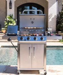 Char-Broil Grills Performance Stainless 4-Burner Liquid Propane Gas Grill with 1 Side Burner -Mmaster Outlet Shop 43465439