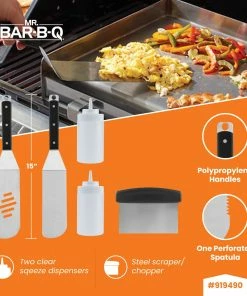 Blue Rhino Grilling Tools & Accessories Razor Stainless Steel Tool Set -Mmaster Outlet Shop 43538526