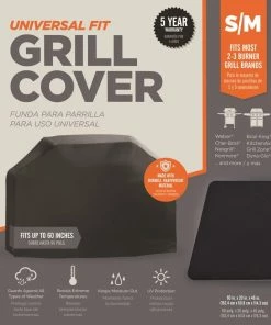 Universal Grilling Tools & Accessories 20-in W x 45-in H Black Fits Most Cover