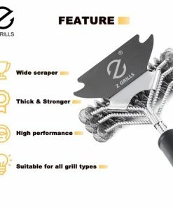 Z GRILLS Grilling Tools & Accessories Plastic 16.3-in Grill Brush -Mmaster Outlet Shop 44003791