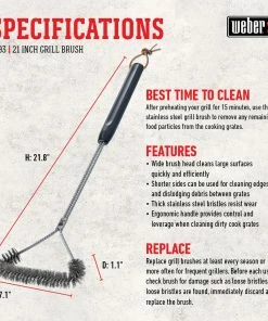 Weber Grilling Tools & Accessories Plastic 21.8-in Grill Brush 14 Weber Grilling Tools & Accessories Plastic 21.8-in Grill Brush -Mmaster Outlet Shop 44014980