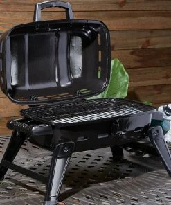 Mr. Bar-B-Q Grills Portable LP gas grill Black/Powder Coated 10000-BTU 178-sq in Portable Gas Grill -Mmaster Outlet Shop 44018135