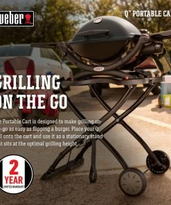 Weber Grilling Tools & Accessories Black Thermoset Plastic Folding Grill Cart -Mmaster Outlet Shop 44019138