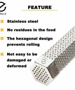 Z GRILLS Grilling Tools & Accessories 3.5-in L x 3.5-in W x 12-in H Stainless Steel Smoker Box -Mmaster Outlet Shop 44127978