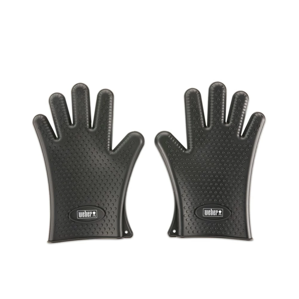 Weber Grilling Tools & Accessories 2-Pack Black Silicone Grill Gloves 1 Weber Grilling Tools & Accessories 2-Pack Black Silicone Grill Gloves
