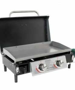 Blue Rhino Grills Blue Rhino Razor 2-Burner Portable LP Gas Griddle with Lid -Mmaster Outlet Shop 44202648