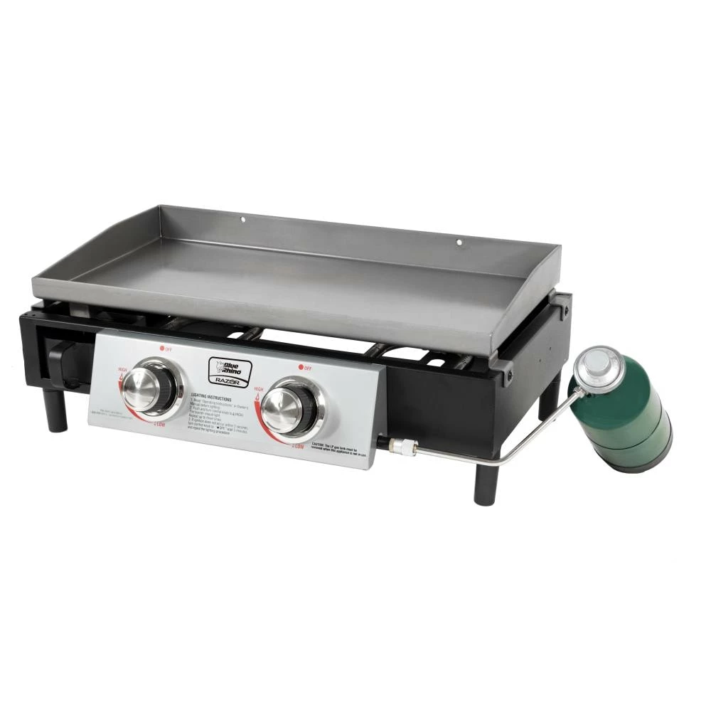 Blue Rhino Grills Blue Rhino Razor 2-Burner Portable LP Gas Griddle 1 Blue Rhino Grills Blue Rhino Razor 2-Burner Portable LP Gas Griddle