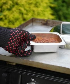 Blue Rhino Grilling Tools & Accessories Black and Red Aramid Fiber Fire-retardant Grill Gloves 12 Blue Rhino Grilling Tools & Accessories Black and Red Aramid Fiber Fire-retardant Grill Gloves -Mmaster Outlet Shop 44373086