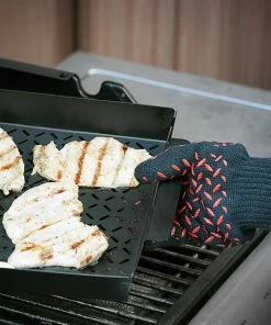 Blue Rhino Grilling Tools & Accessories Black and Red Aramid Fiber Fire-retardant Grill Gloves 13 Blue Rhino Grilling Tools & Accessories Black and Red Aramid Fiber Fire-retardant Grill Gloves -Mmaster Outlet Shop 44373087
