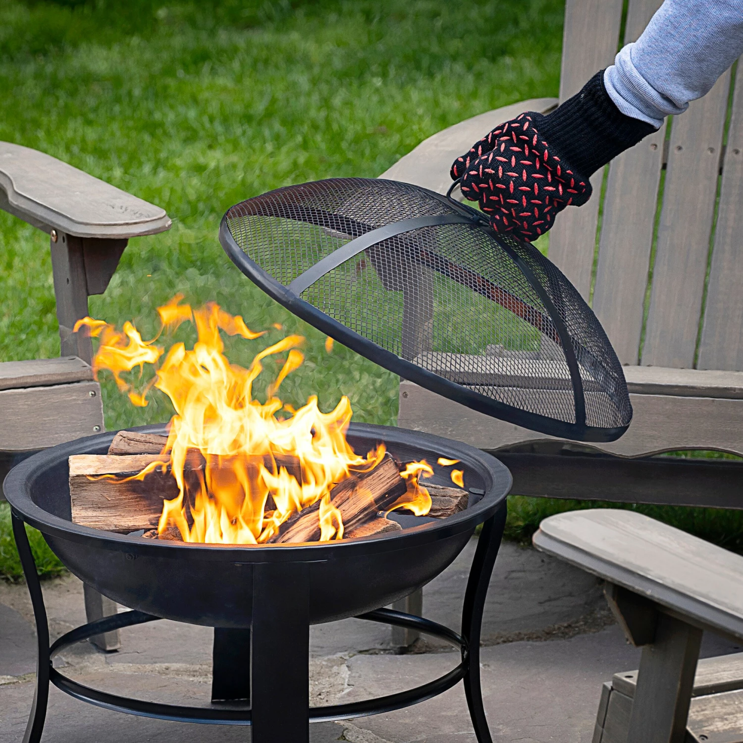 Blue Rhino Grilling Tools & Accessories Black and Red Aramid Fiber Fire-retardant Grill Gloves 4 Blue Rhino Grilling Tools & Accessories Black and Red Aramid Fiber Fire-retardant Grill Gloves - Image 4