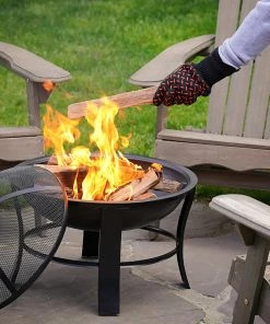 Blue Rhino Grilling Tools & Accessories Black and Red Aramid Fiber Fire-retardant Grill Gloves 14 Blue Rhino Grilling Tools & Accessories Black and Red Aramid Fiber Fire-retardant Grill Gloves -Mmaster Outlet Shop 44373090