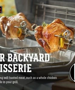 Weber Grilling Tools & Accessories 55.7-in Stainless Steel Grill Rotisserie 16 Weber Grilling Tools & Accessories 55.7-in Stainless Steel Grill Rotisserie -Mmaster Outlet Shop 44459714