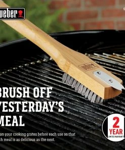 Weber Grilling Tools & Accessories 18 in. Bamboo 18-in Grill Brush -Mmaster Outlet Shop 44494159
