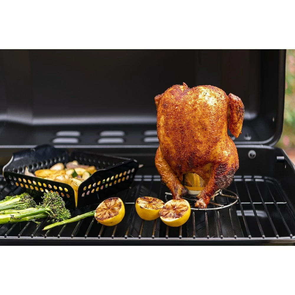 Char-Broil Grilling Tools & Accessories Stainless Steel Non-Stick Beer Can Chicken Rack 4 Char-Broil Grilling Tools & Accessories Stainless Steel Non-Stick Beer Can Chicken Rack - Image 4