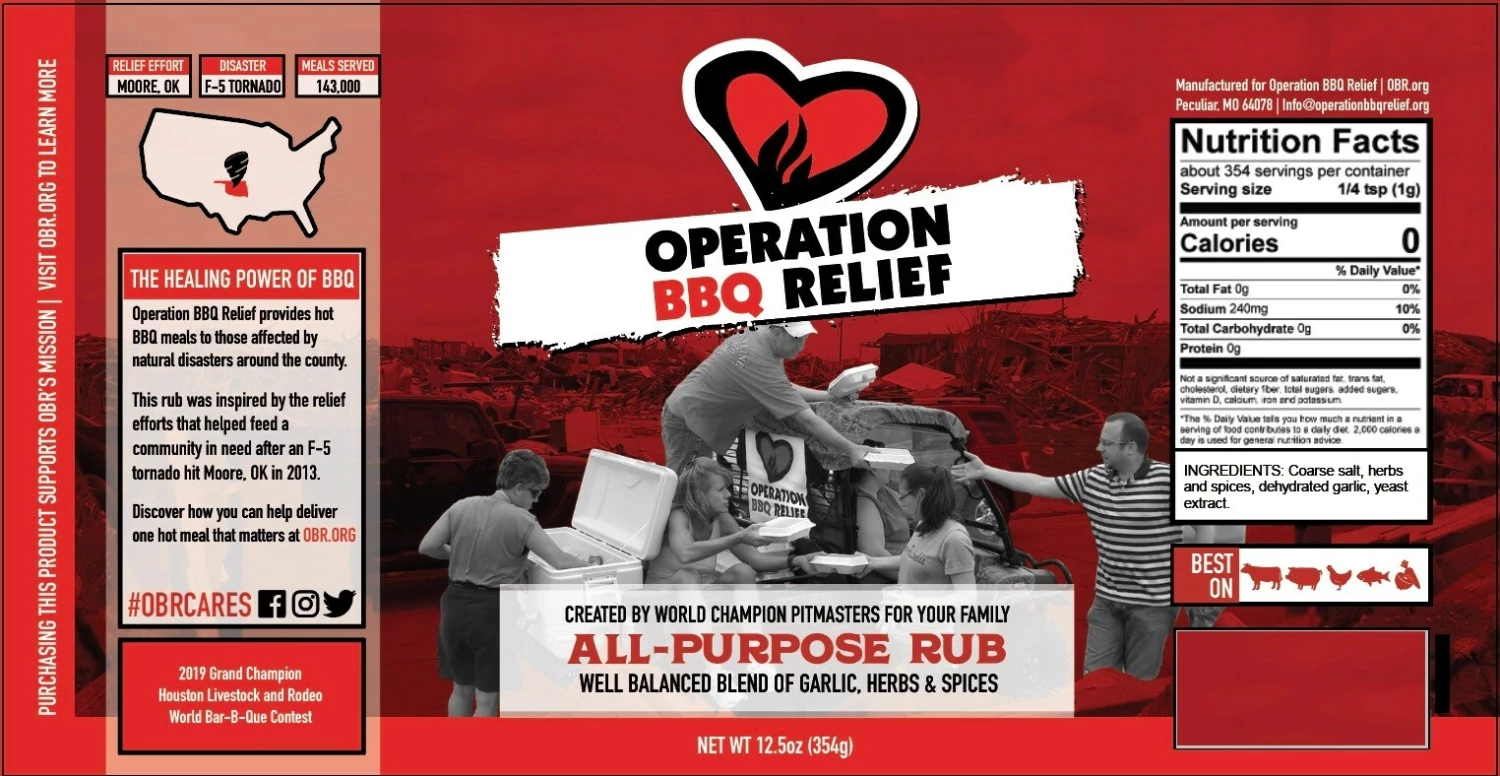 Operation BBQ Relief Grilling Tools & Accessories 12.5-oz All Purpose Seasoning Blend 2 Operation BBQ Relief Grilling Tools & Accessories 12.5-oz All Purpose Seasoning Blend - Image 2