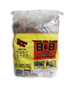 B&B Charcoal Grilling Fuels Cooking Logs Mesquite 30-lb Wood Chips