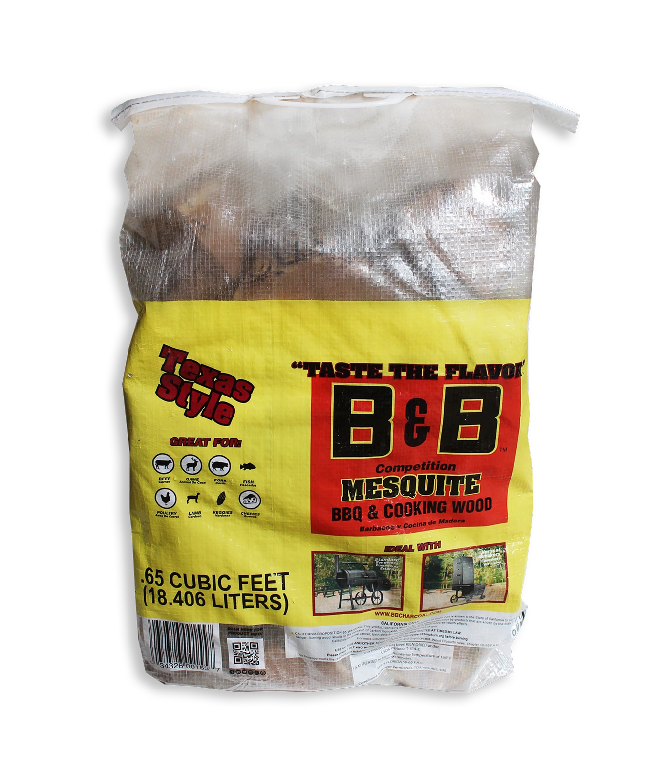 B&B Charcoal Grilling Fuels Cooking Logs Mesquite 30-lb Wood Chips 1 B&B Charcoal Grilling Fuels Cooking Logs Mesquite 30-lb Wood Chips
